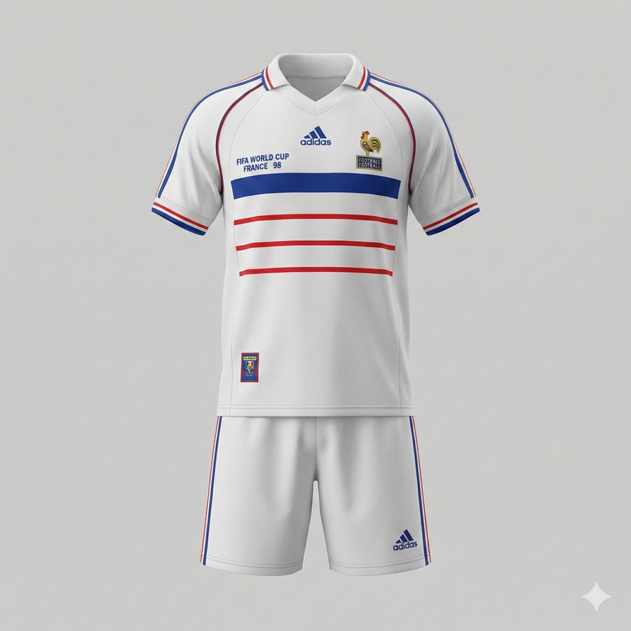 France Away 1998 Kids Kit (Feels Like New) - Size 22