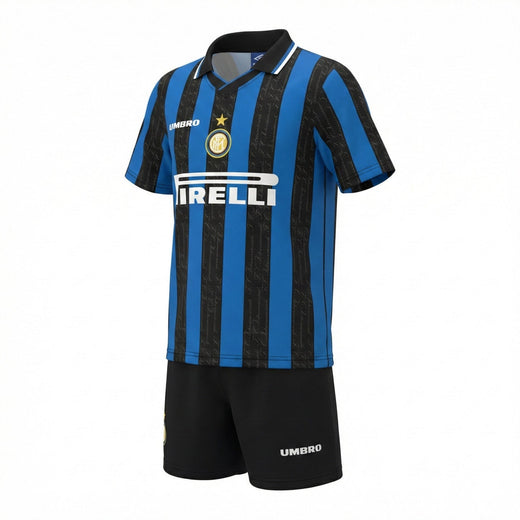 Inter Milan Home 1997/1998 Kids Kit (Feels Like New) - Size 24