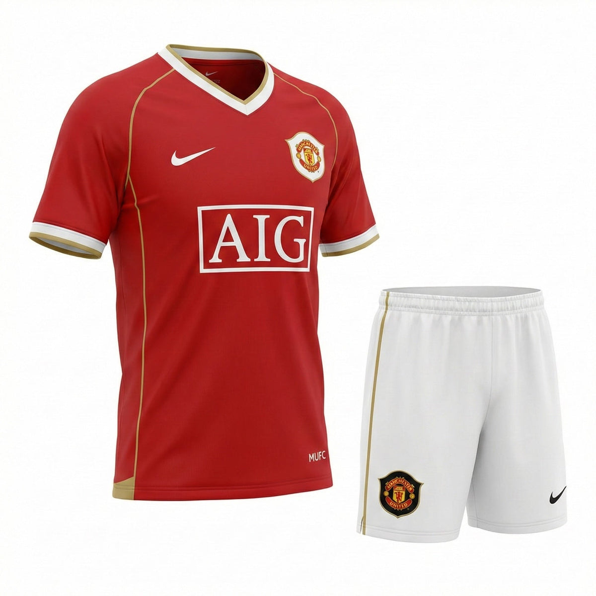 Manchester United Home 2006/2007 Kids Kit (New) - Size 20