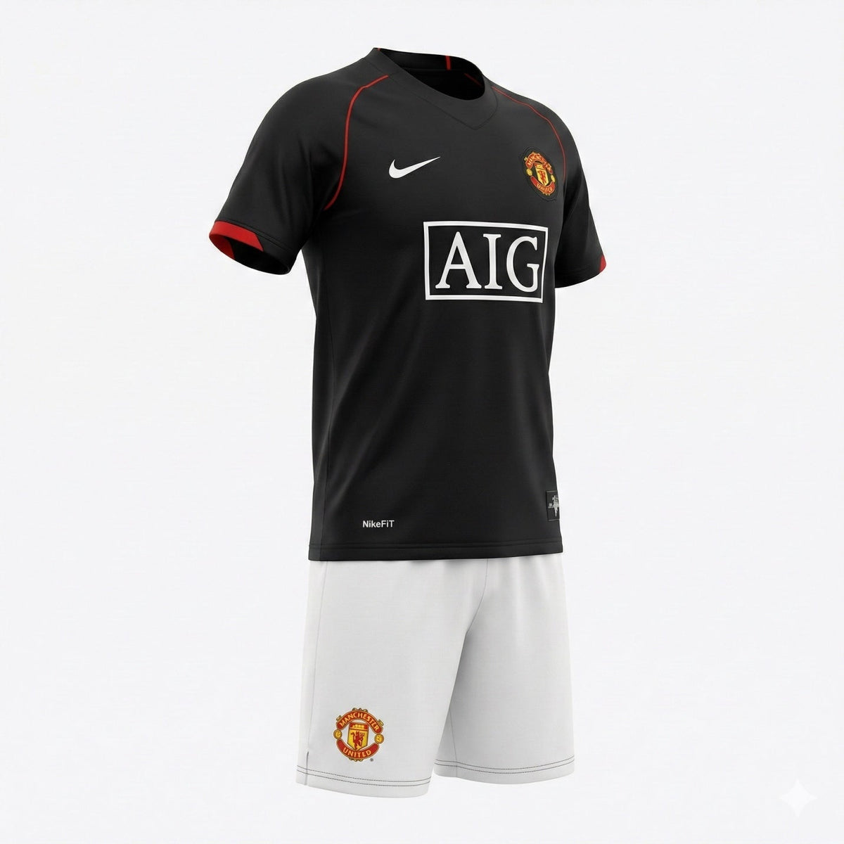 Manchester United Away 2007/2008 Kids Kit (New) - Size 28