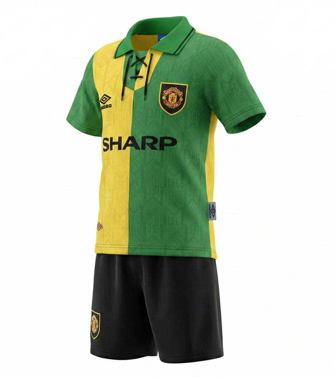 Manchester United Away 1992/1994 Kids Kit (Feels Like New) - Size 22