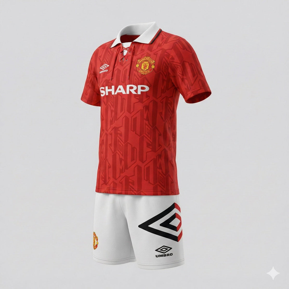 Manchester United Home 1992/1994 Kids Kit (Feels Like New) - Size 26