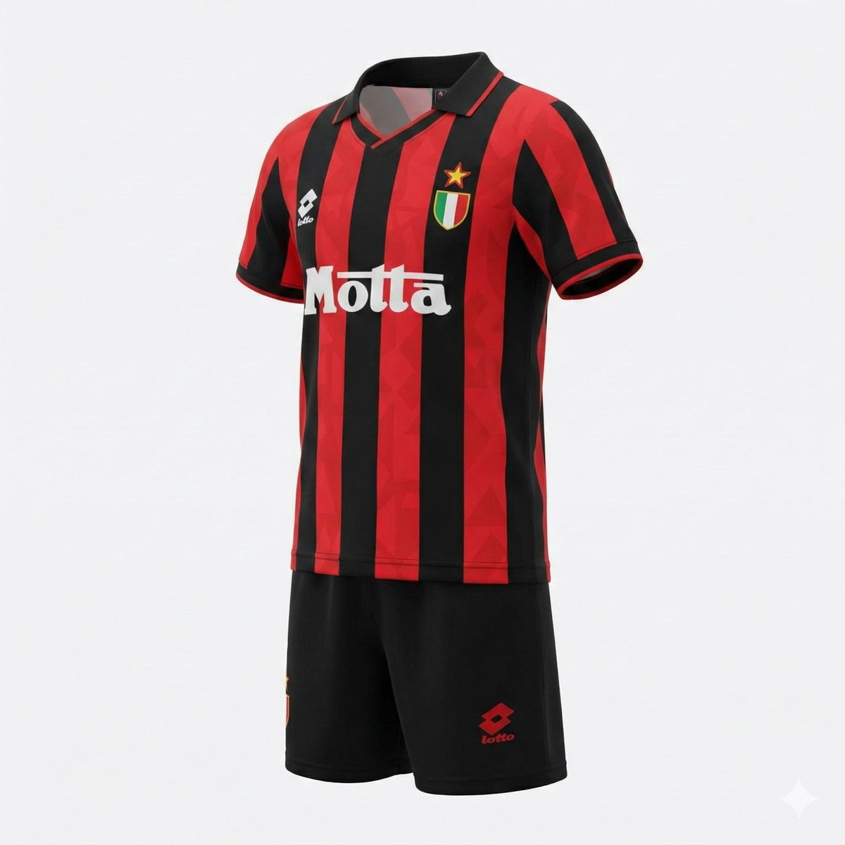 AC Milan Home 1993/1994 Kids Kit (Feels Like New) - Size 26