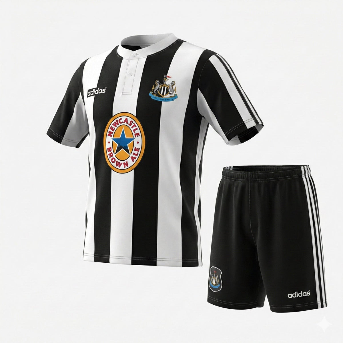 Newcastle United Home 1995/1997 Kids Kit (Feels Like New) - Size 24