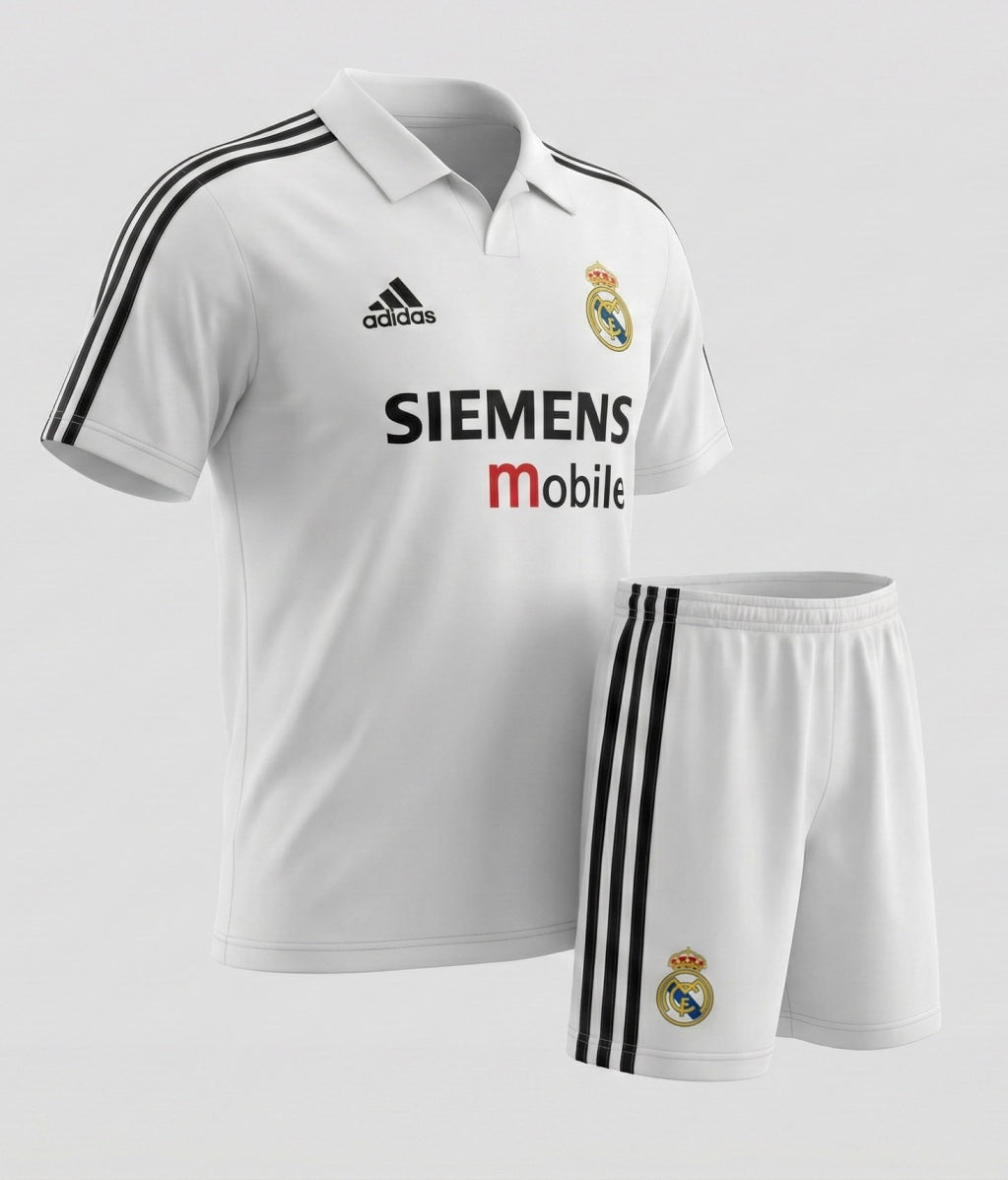 Real Madrid Home 2002/2003 Kids Kit (Feels Like New) - Size 20