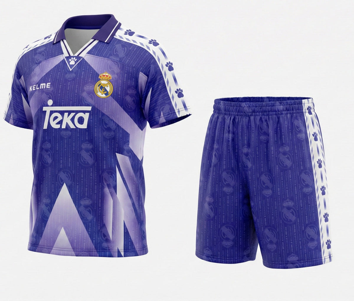 Real Madrid Away 1996/1997 Kids Kit (Feels Like New) - Size 18