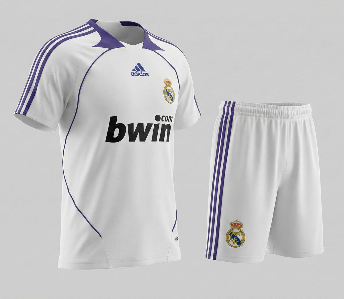 Real Madrid Home 2007/2008 Kids Kit (New) - Size 24