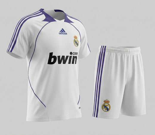 Real Madrid Home 2007/2008 Kids Kit (New) - Size 24