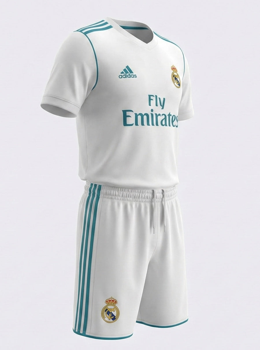 Real Madrid Home 2017/2018 Kids Kit (New) - Size 26
