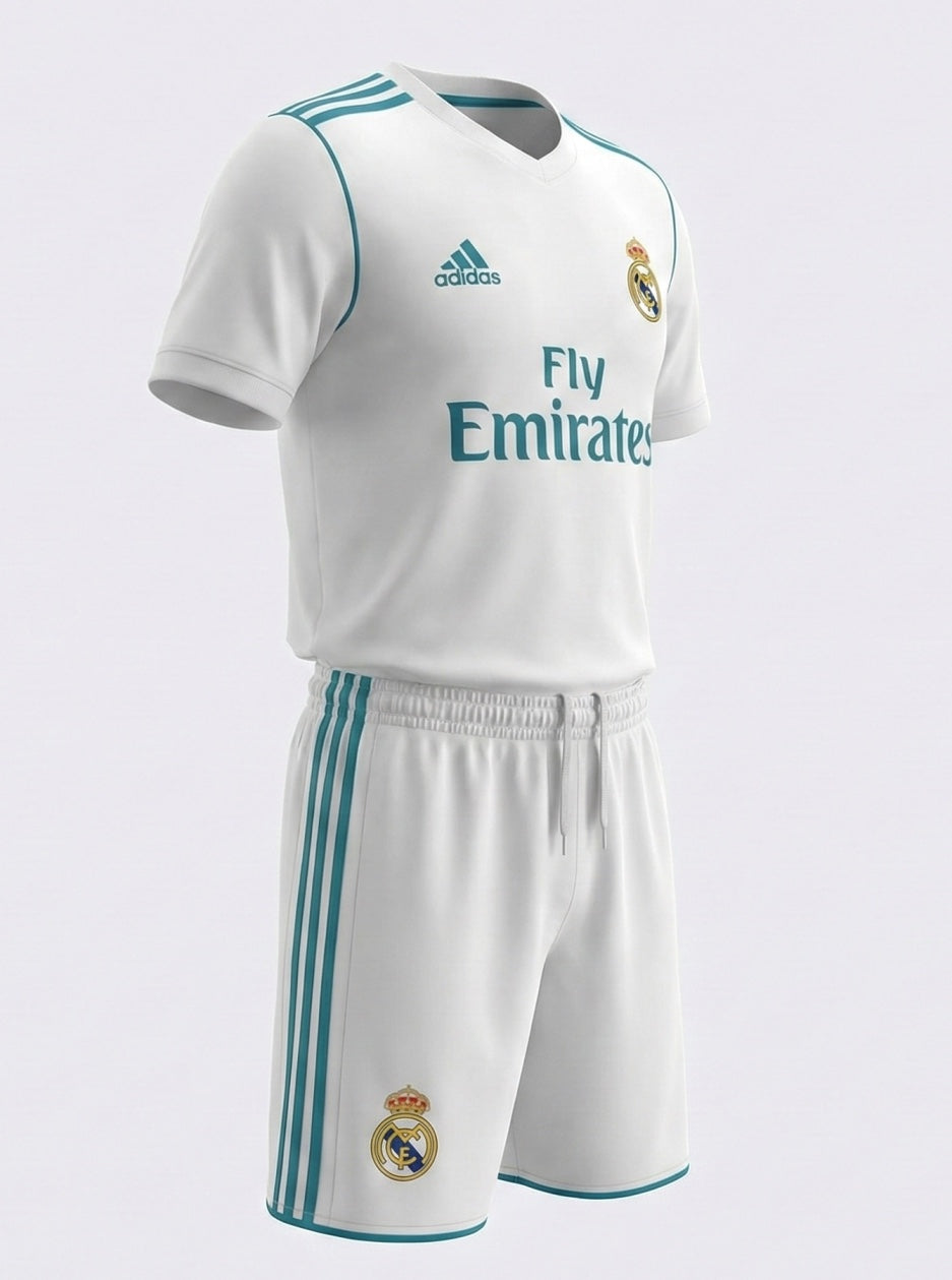 Real Madrid Home 2017/2018 Kids Kit (New) - Size 26