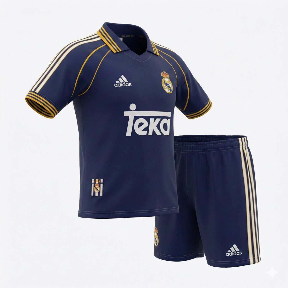 Real Madrid Away 1998/1999 Kids Kit (Feels Like New) - Size 28