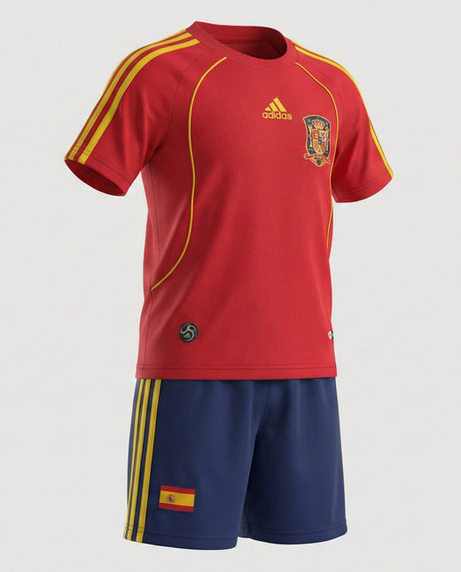 Spain Home 2008 Kids Kit (New) - Size 24