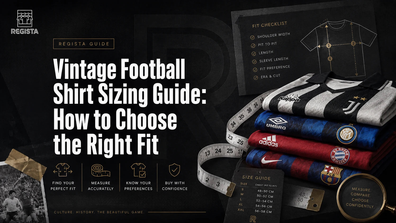 Vintage Football Shirt Sizing Guide: How to Choose the Right Fit