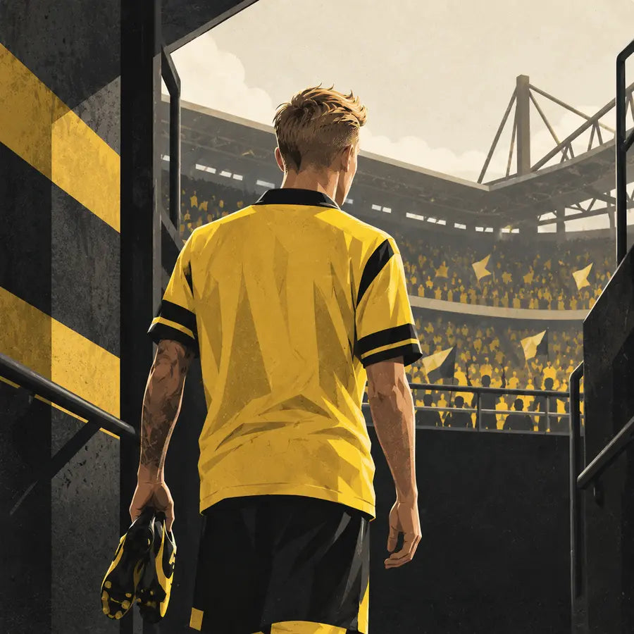 Reus Shirts editorial illustration for Borussia Dortmund
