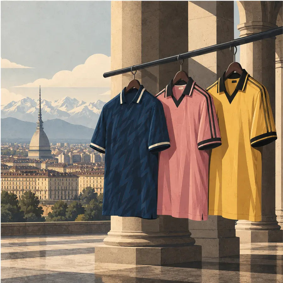 Juventus Away Classics editorial illustration for Juventus